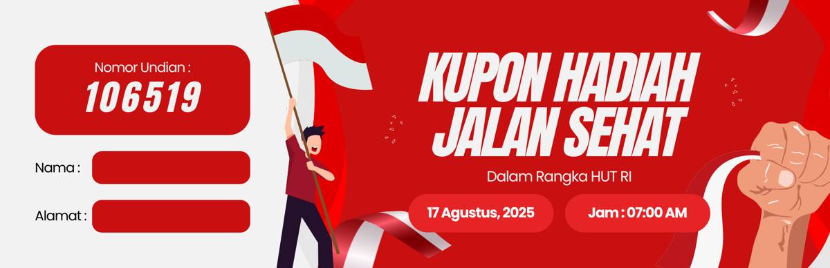 contoh kupon jalan sehat (canva.com/Wroteheller)