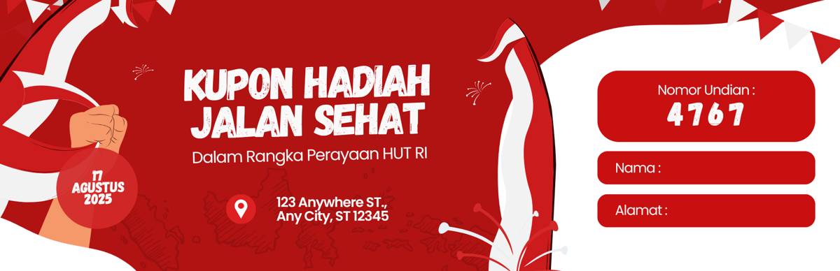 contoh kupon jalan sehat (canva.com/muhammad hidayat)