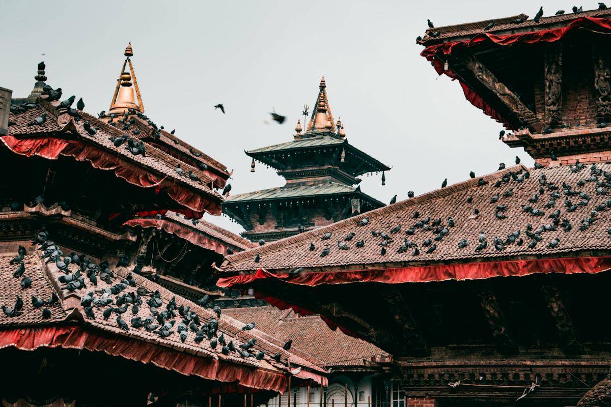 lanskap kota Kathmandu, Nepal