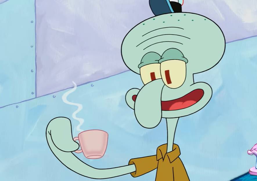 cuplikan Squidward bersantai (dok. Nickelodeon/SpongeBob SquarePants)