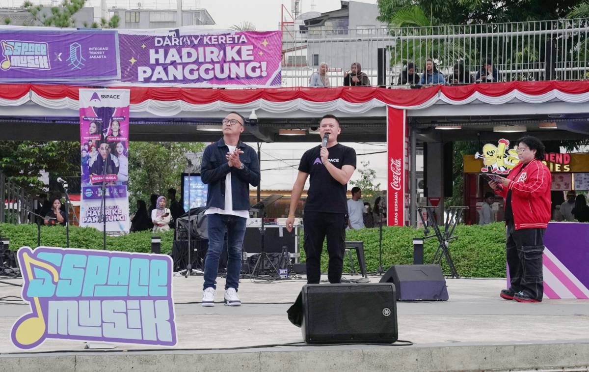 SPPACE Musik di Taman Literasi Martha Christina Tiahahu Jakarta pada Rabu (6/8/2025)
