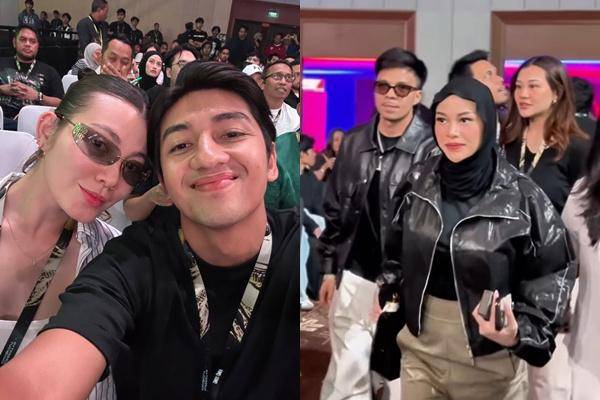 Potret Artis Nonton Duel Tinju El Rumi Vs Jefri Nichol
