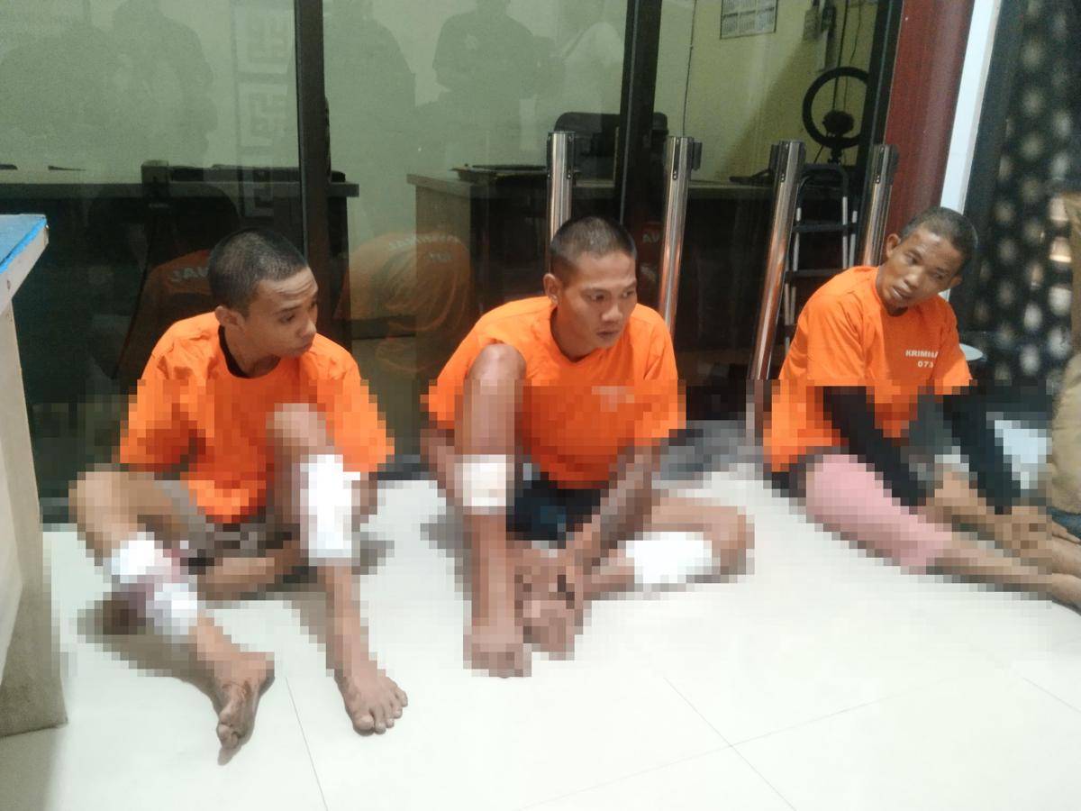 Tiga tahanan yang kabur dari Polsek Bontonompo, Polres Gowa, Sulawesi Selatan, kembali ditangkap, Kamis (7/8/2025).