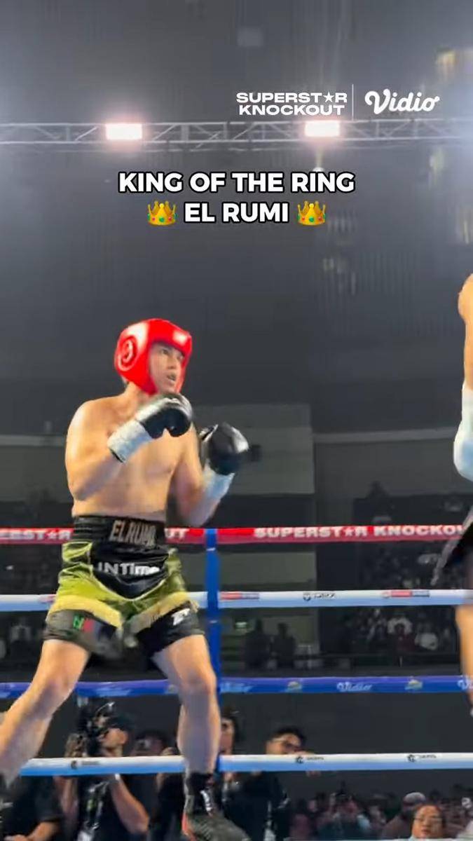 El Rumi menang tinju lawan Jefri Nichol