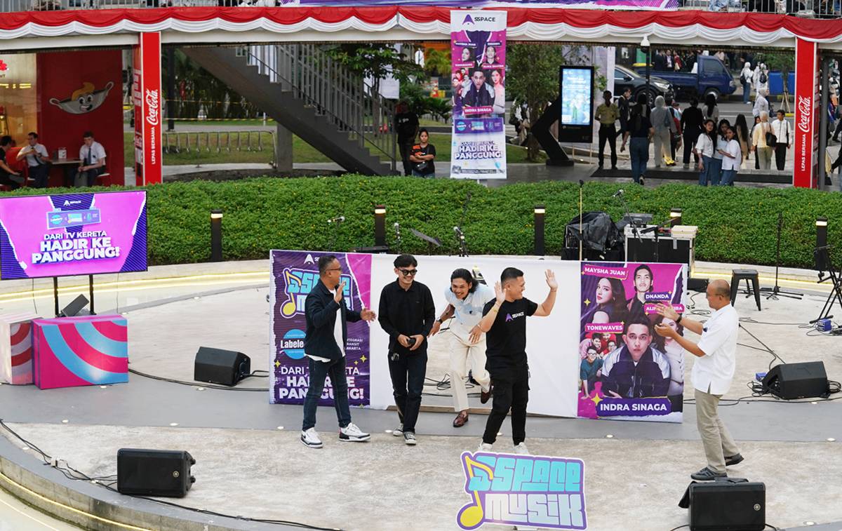 SPPACE Musik di Taman Literasi Martha Christina Tiahahu Jakarta pada Rabu (6/8/2025)