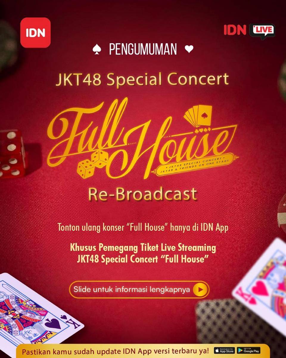 cara nonton ulang konser JKT48 Full House