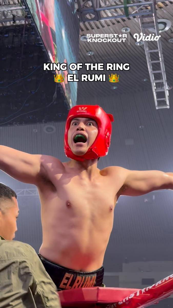 El Rumi menang tinju lawan Jefri Nichol
