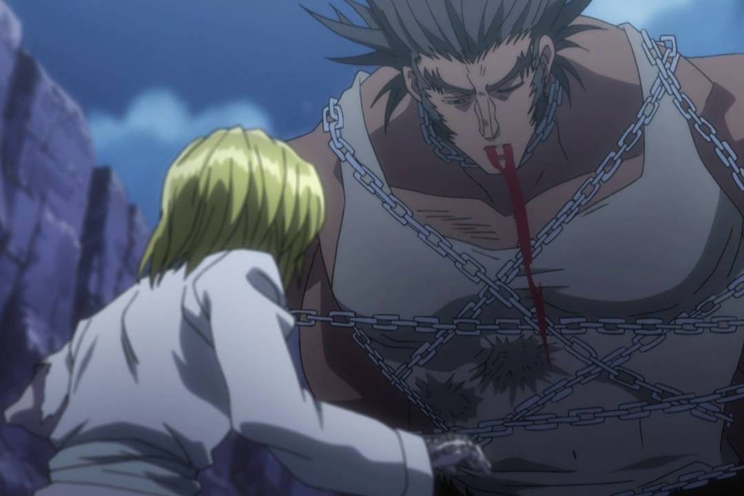 Kurapika mengalahkan Uvogin.