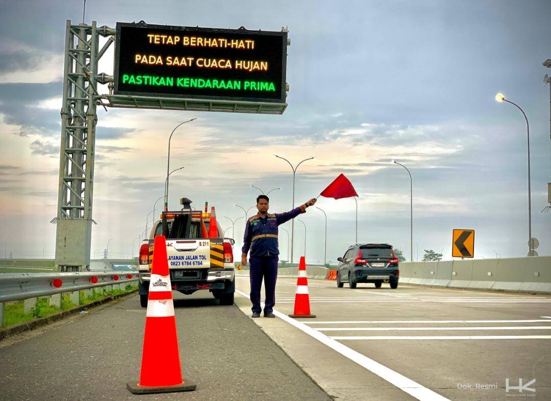 Kondisi salah satu ruas Tol Trans Sumatra. (Dok. Hutama Karya)