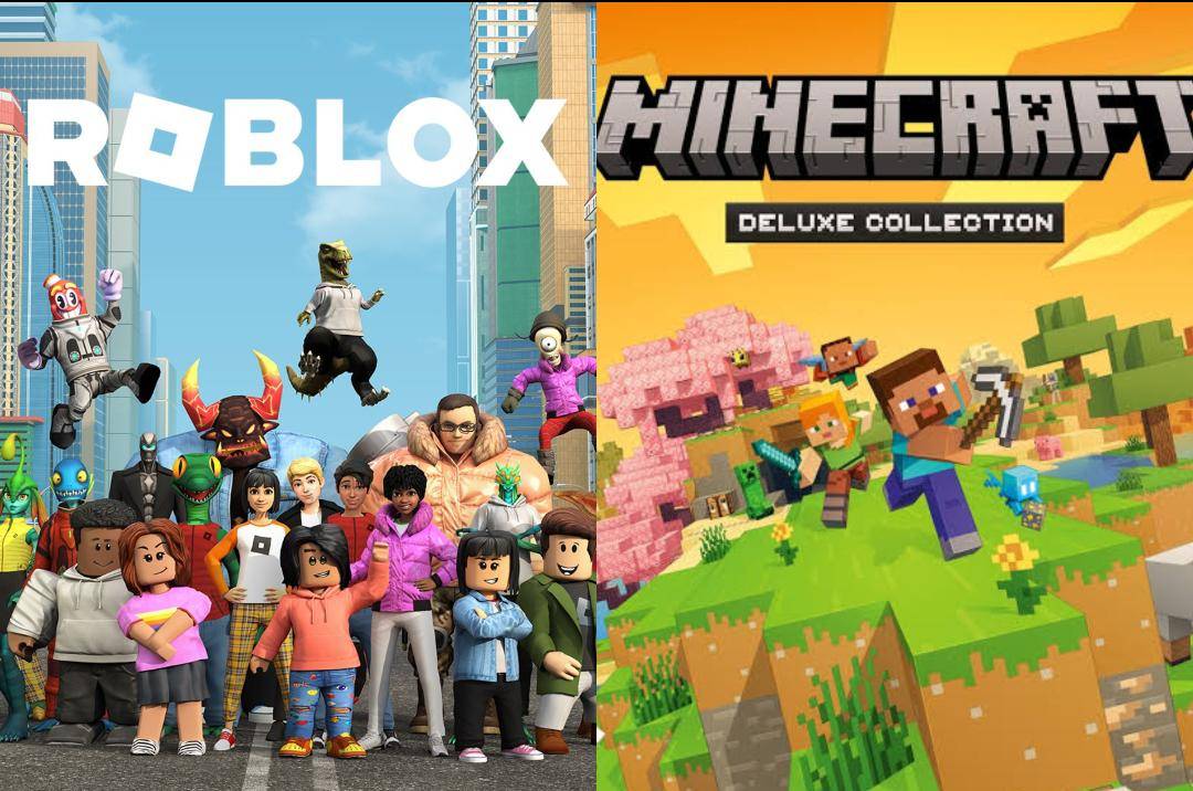 poster Roblox dan Minecraft (dok. Roblox Corporation/Roblox | dok. Mojang/Minecraft)