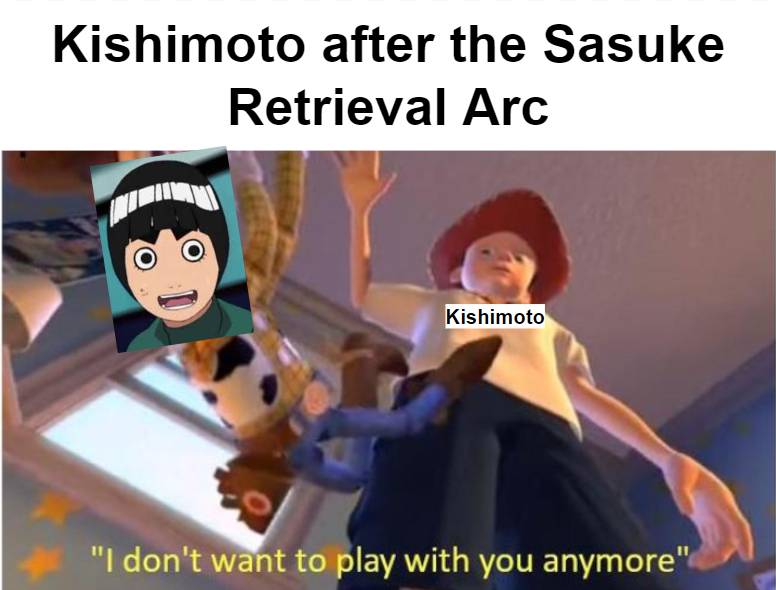 meme Rock Lee masih Genin 