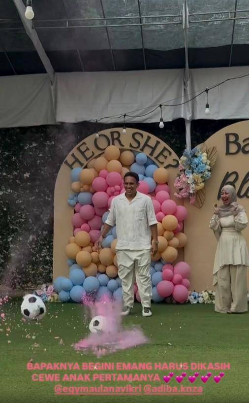 Gender Reveal Adiba Khanza (Instagram.com/_ummi_pipik_)