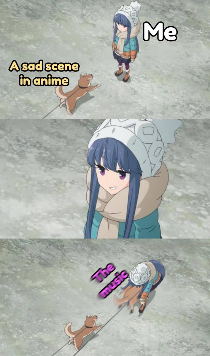 meme anime tentang musik 