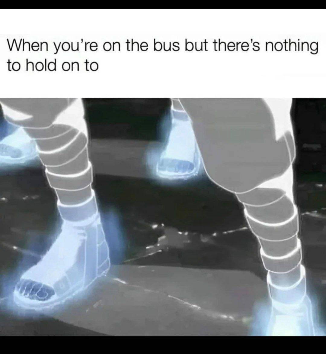 meme anime tentang naik bus