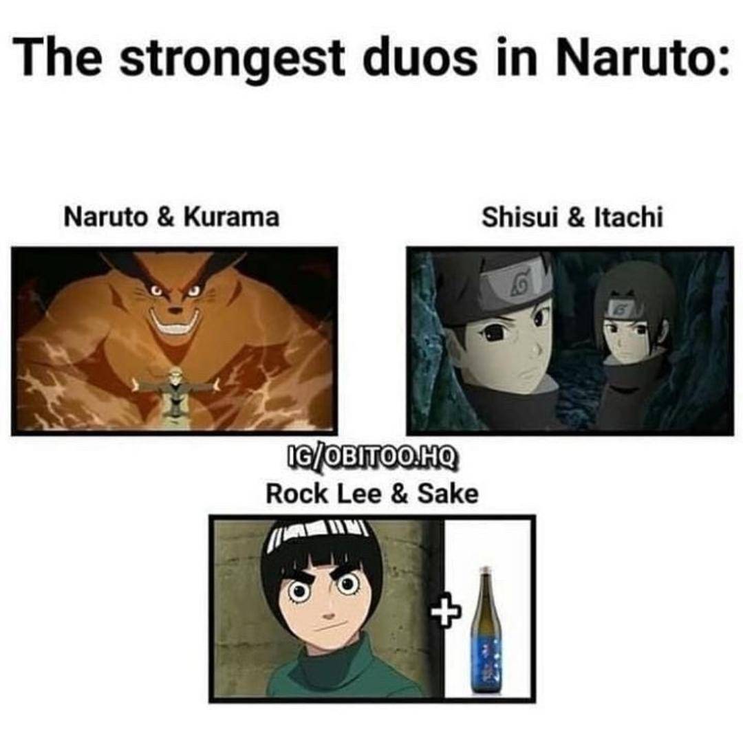 meme Rock Lee masih Genin 