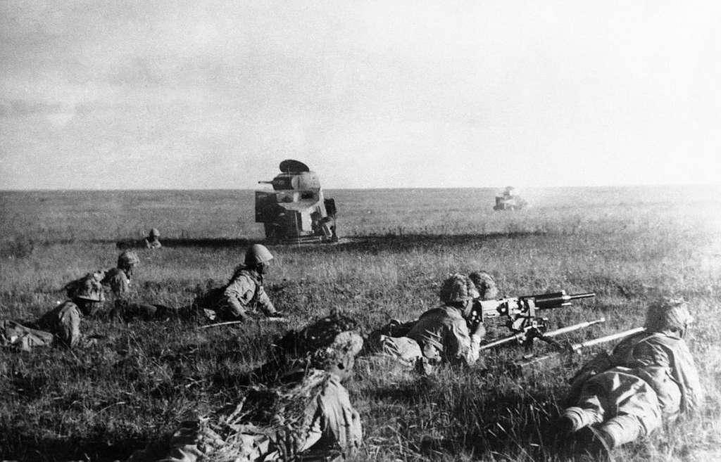 foto pasukan Jepang saat menghadapi pasukan Uni Soviet