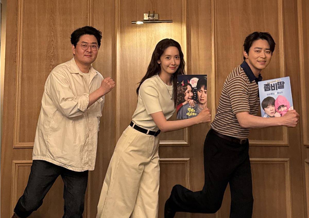 sutradara Lee Sang Geum, Yoona, dan Jo Jung Suk (instagram.com/cjenmmovie)