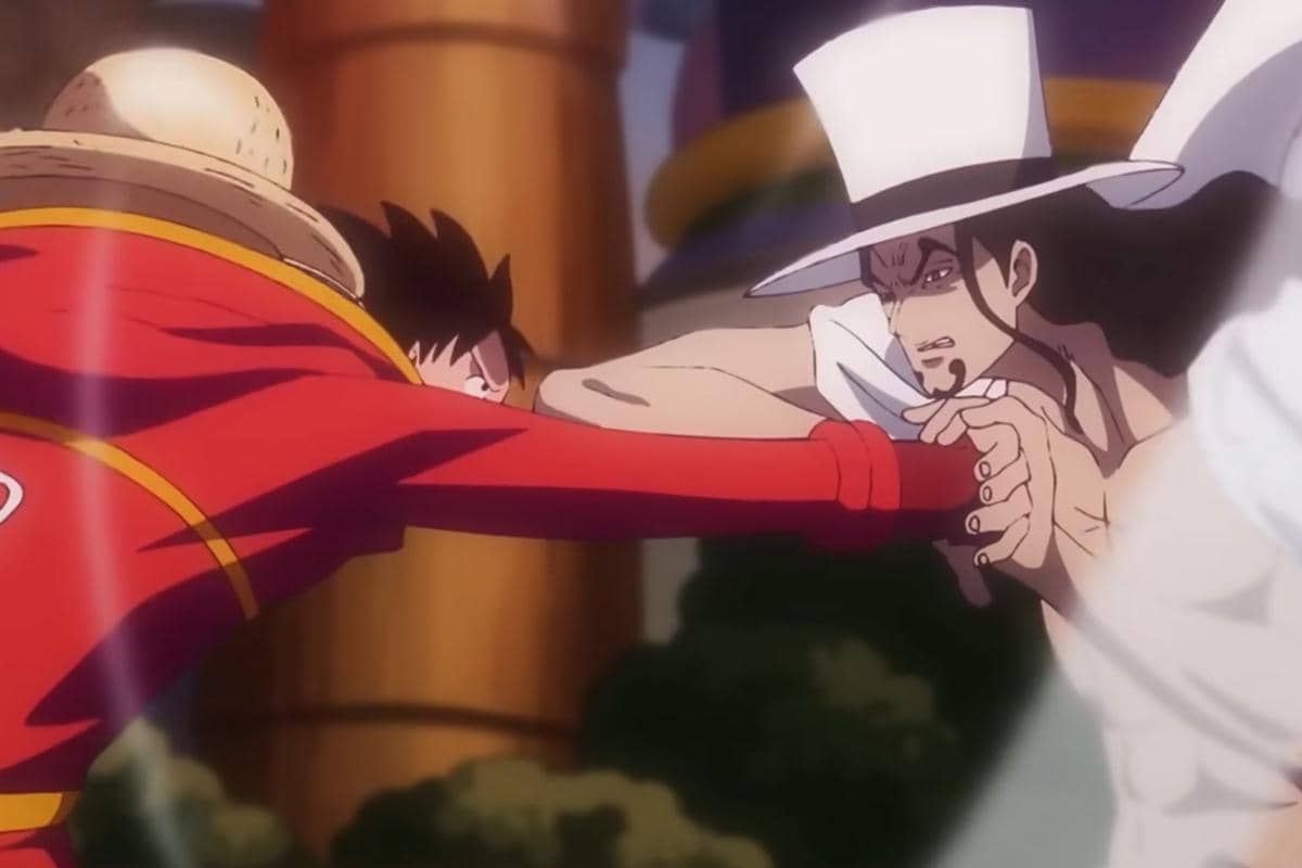 Luffy melawan Lucci (dok. Toei Animation/One Piece) 