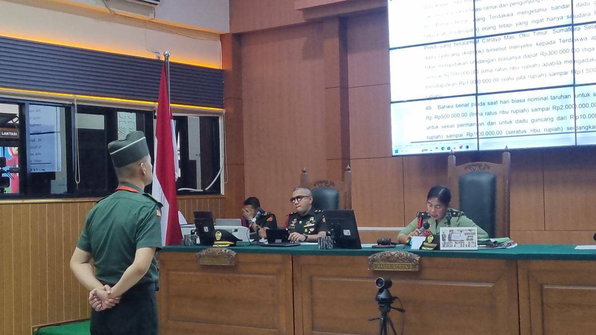 Terdakwa Peltu Lubis (IDN Times/Rangga Erfizal)