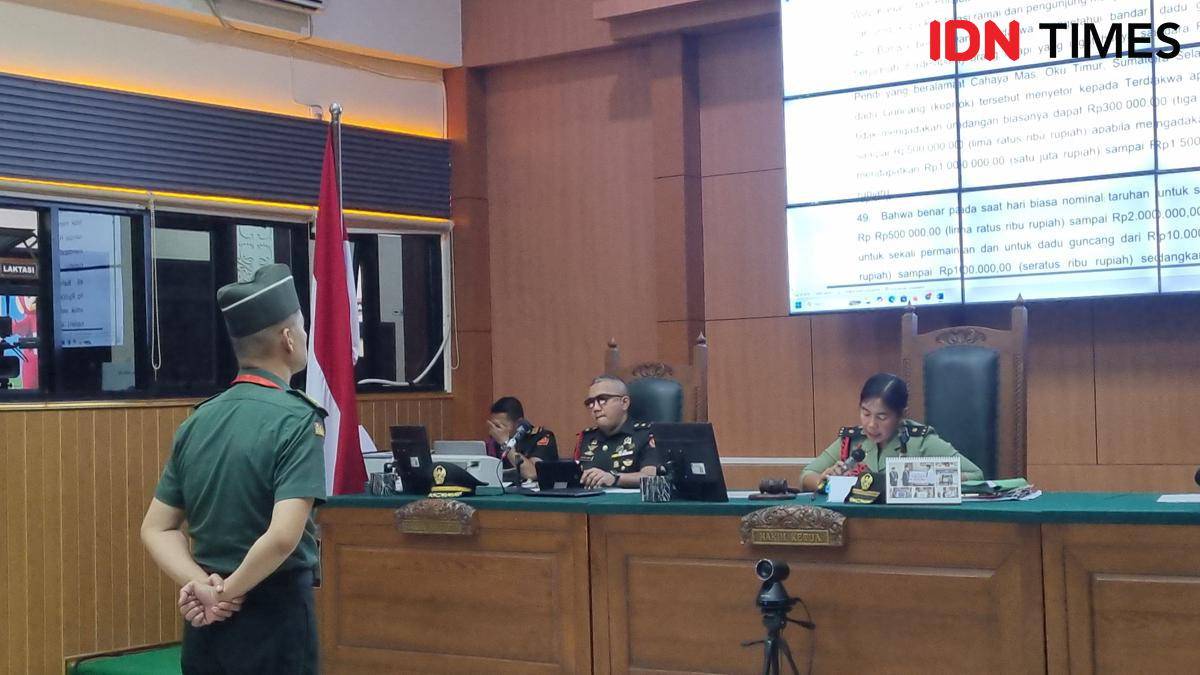 Terdakwa Peltu Lubis (IDN Times/Rangga Erfizal)