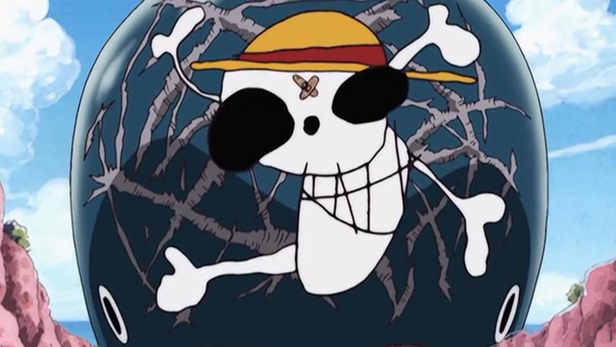 Logo Topi Jerami di kepala Laboon - One Piece