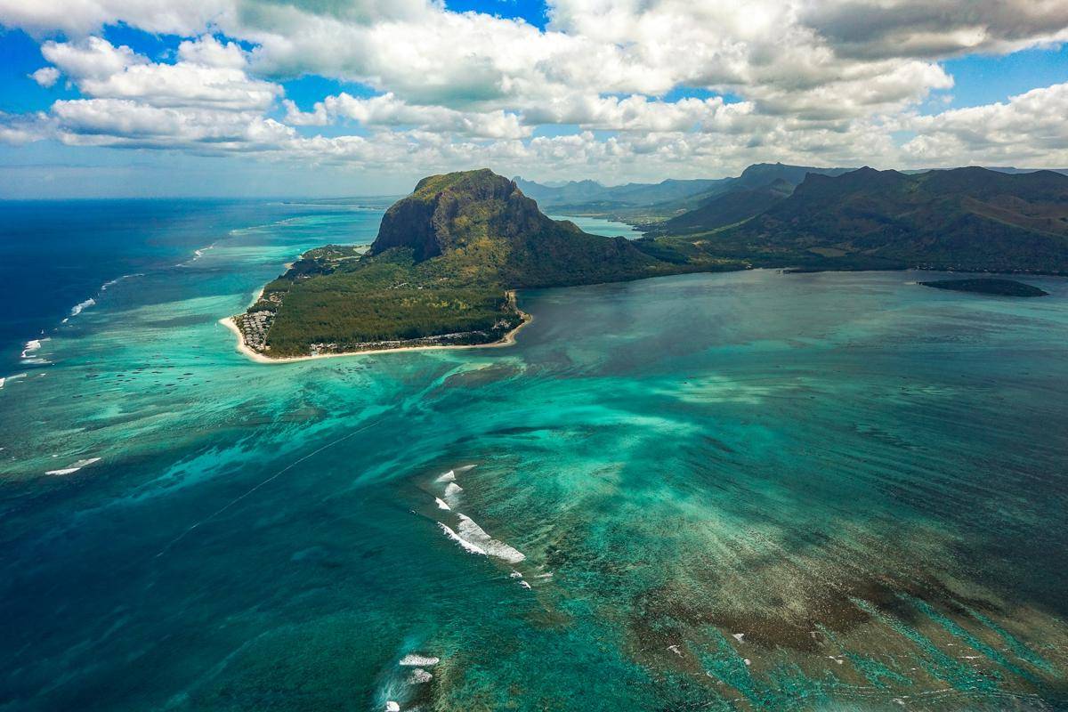 Potret Le Morne di Mauritius