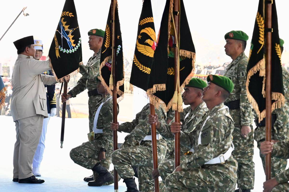 Presiden Prabowo-Prajurit TNI