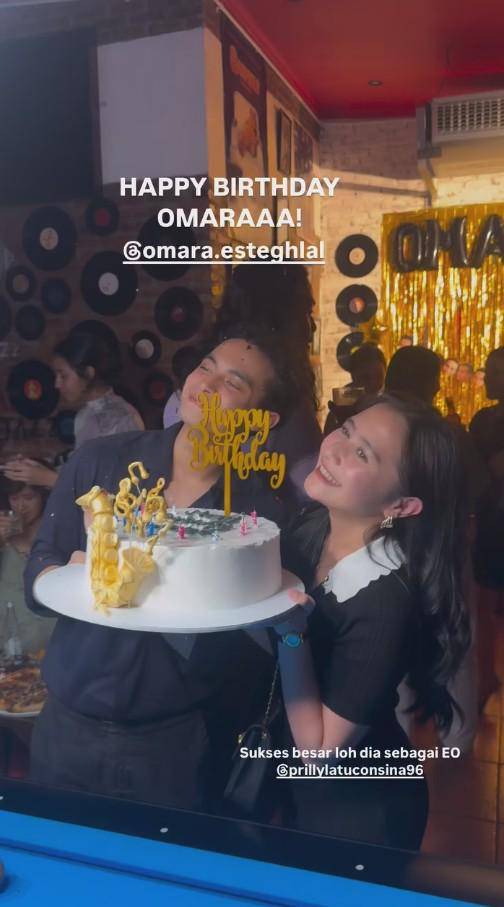 Ulang Tahun Omara Esteghlal (Instagram.com/prillylatuconsina96)