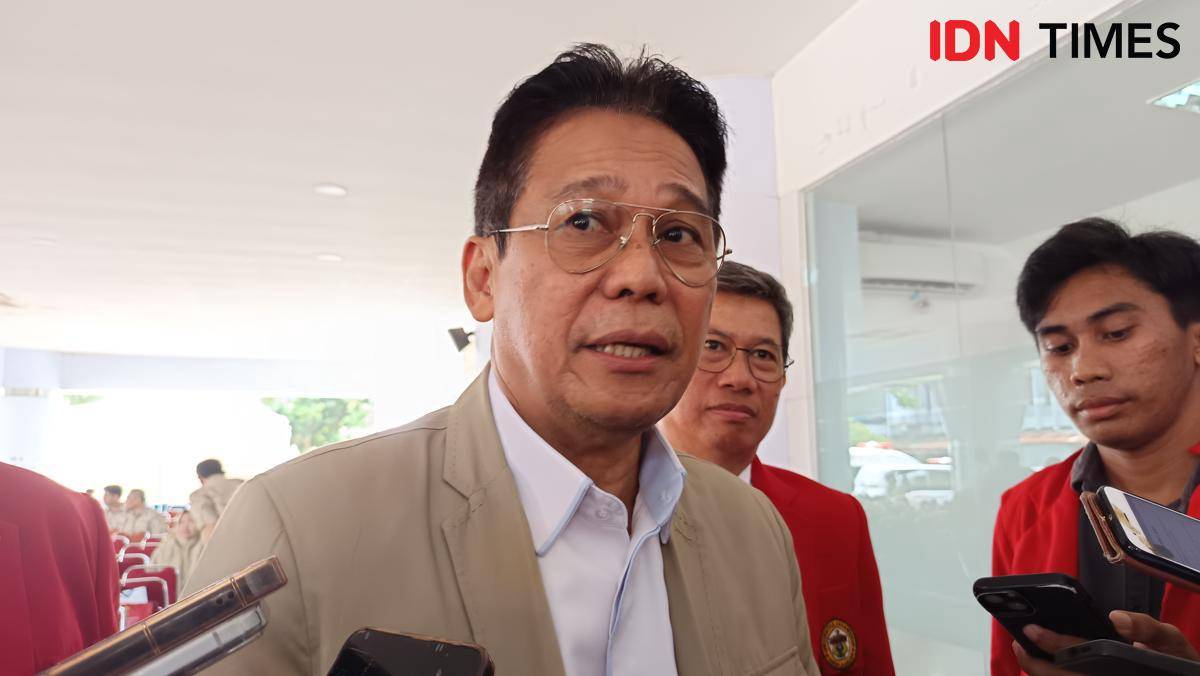 Wakil Ketua Komisi Pemberantasan Korupsi (KPK) RI, Johanis Tanak saat ditemui di Universitas Hasanuddin, Makassar, Senin (11/8/2025).