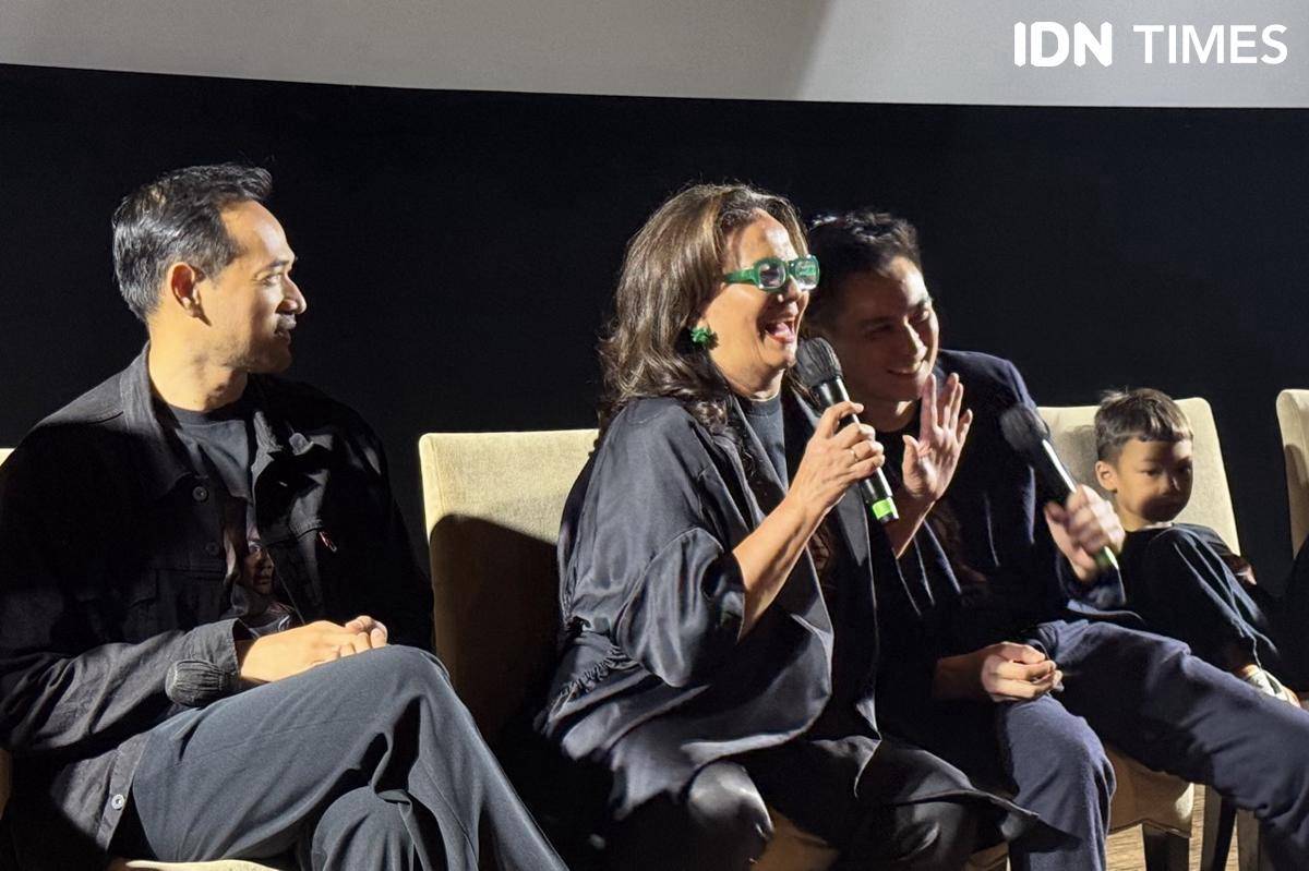 Christine Hakim dalam konferensi pers film Sukma pada Senin (11/8/2025)