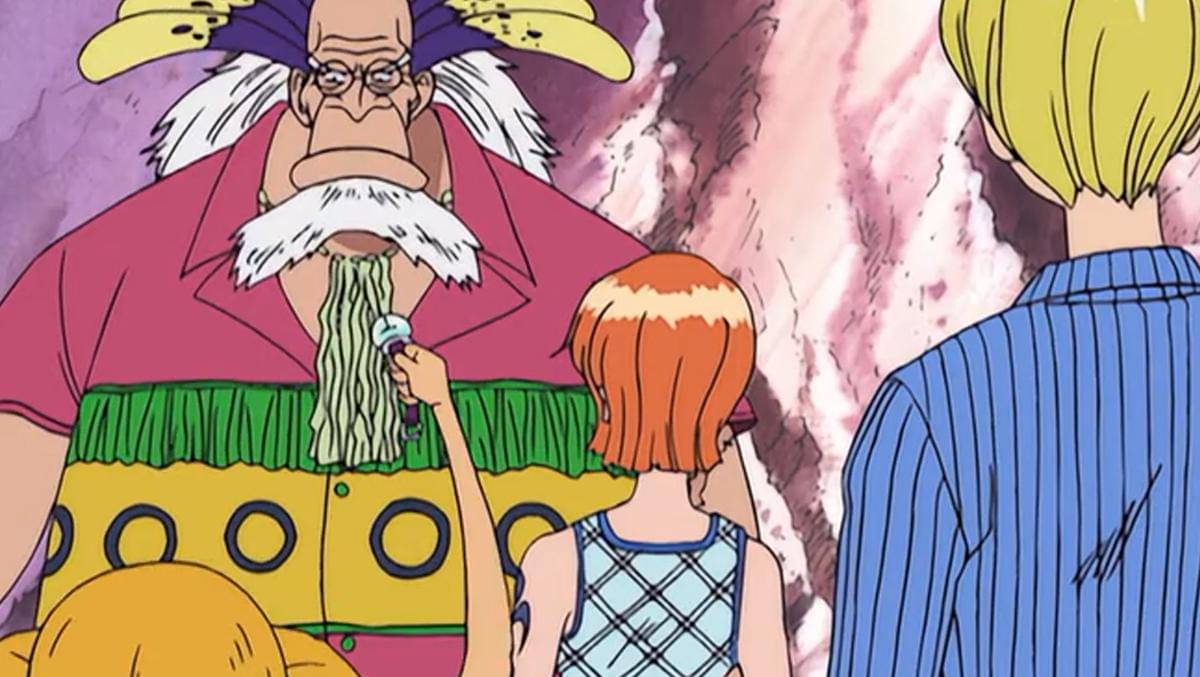 Luffy menunjukkan log pose - One Piece