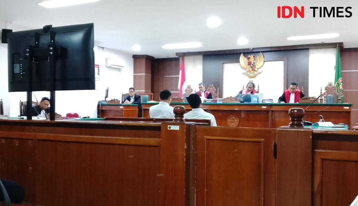 Pembacaan vonis terhadap Kepala Sekretariat KONI Makassar di PN Makassar, Senin (11/8/2025).