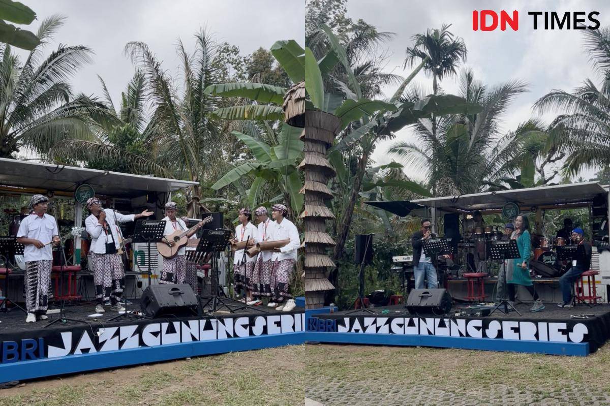 Jazz Patrol Kawitan dan Surabaya Jazz Patrol tampil di Panggung Suka Ria Jazz Gunung Ijen 2025
