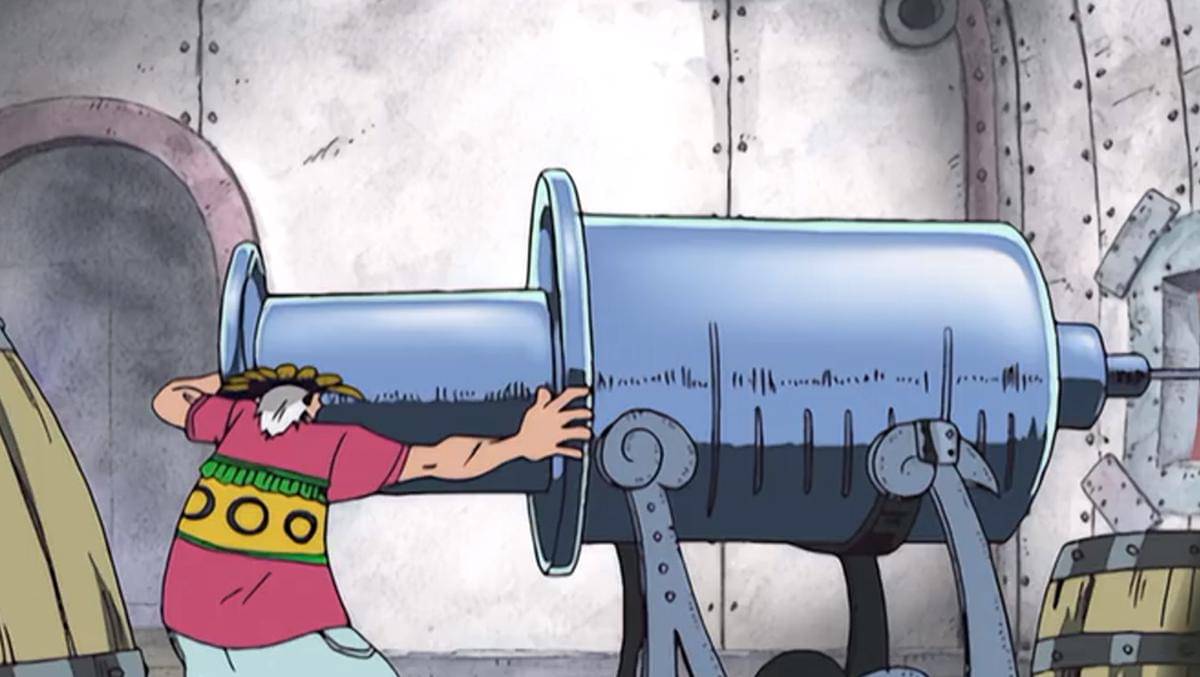 Crocus menyuntikkan penenang ke Laboon - One Piece