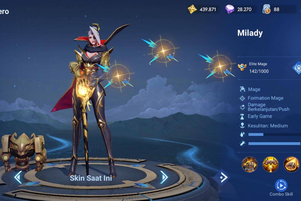hero Milady mid lane HOK 