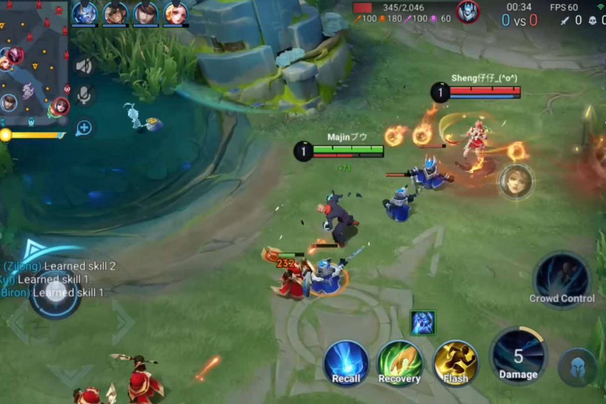 potret Biron duel di clash lane HoK 