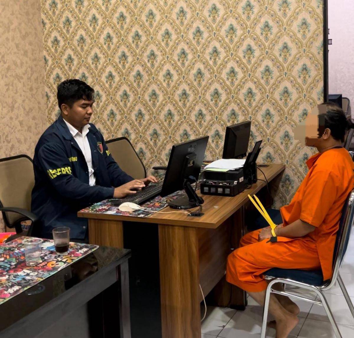 Pelaku cabuli anak tiri di Serang (Dok. Khaerul Anwar)