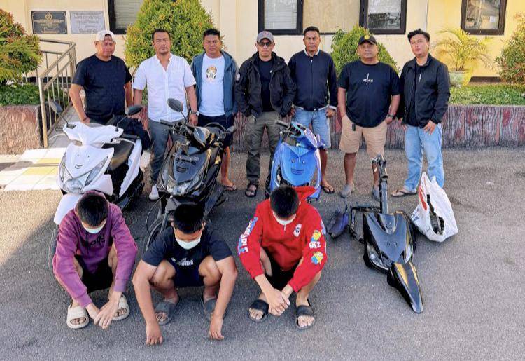 Tiga pelajar SD dan SMA jadi pelaku curanmor di Kota Kupang, NTT. (Dok Polresta Kupang Kota)