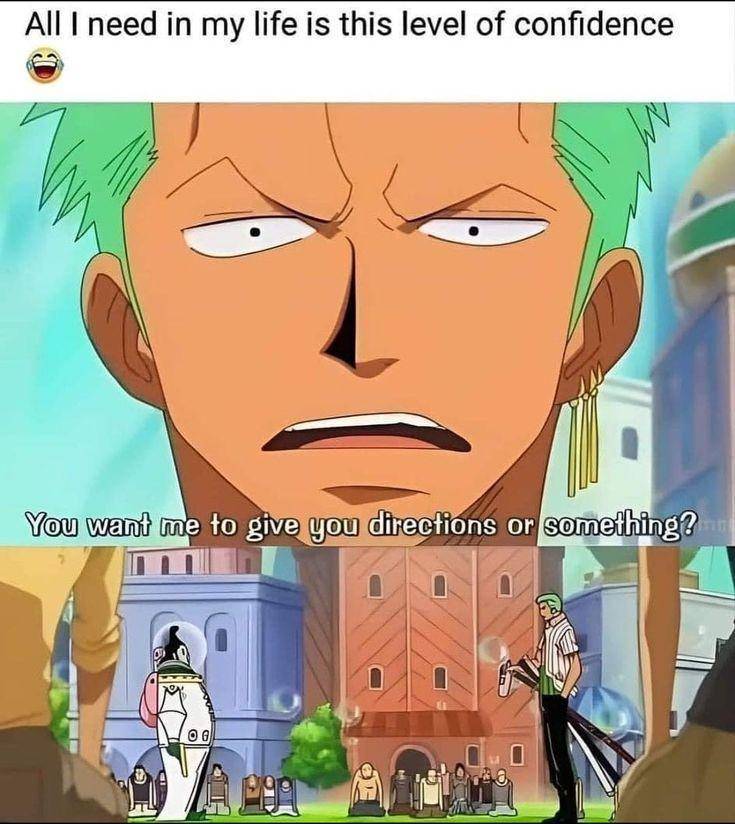 meme Zoro sebelum time skip