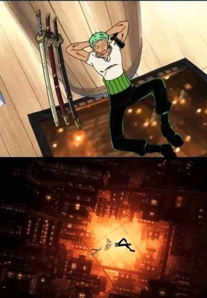 meme Zoro sebelum time skip