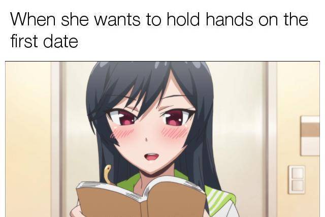 meme anime tentang kencan pertama