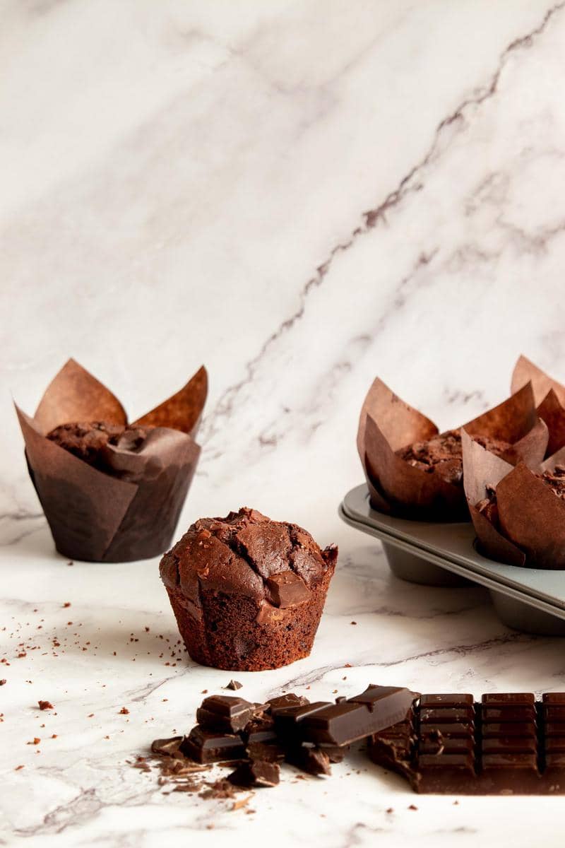 ilustrasi chocolate muffin 