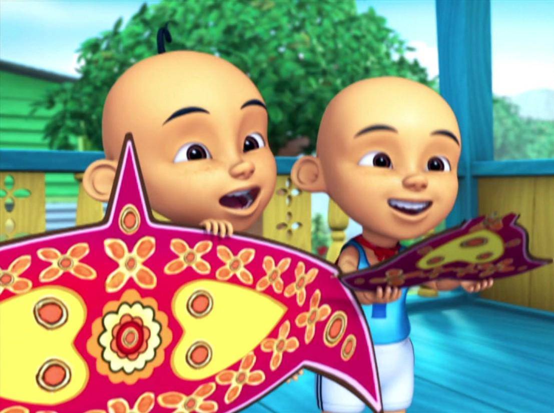 cuplikan Upin dan Ipin episode Terbang Tinggi-Tinggi