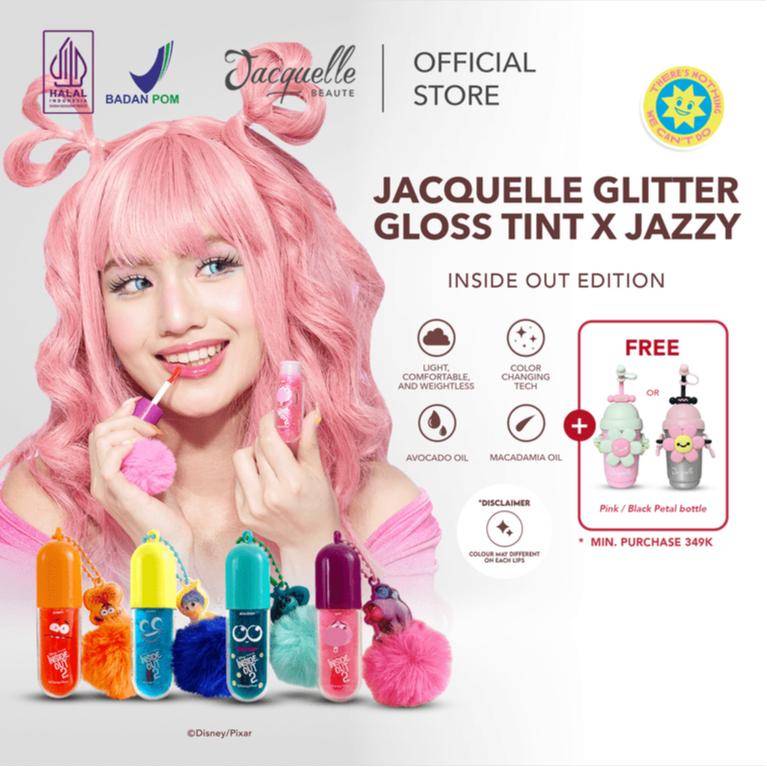 Jacquelle Glitter Gloss Tint x Jazzy - Inside Out Edition (shopee.co.id/Jacquelle Official)