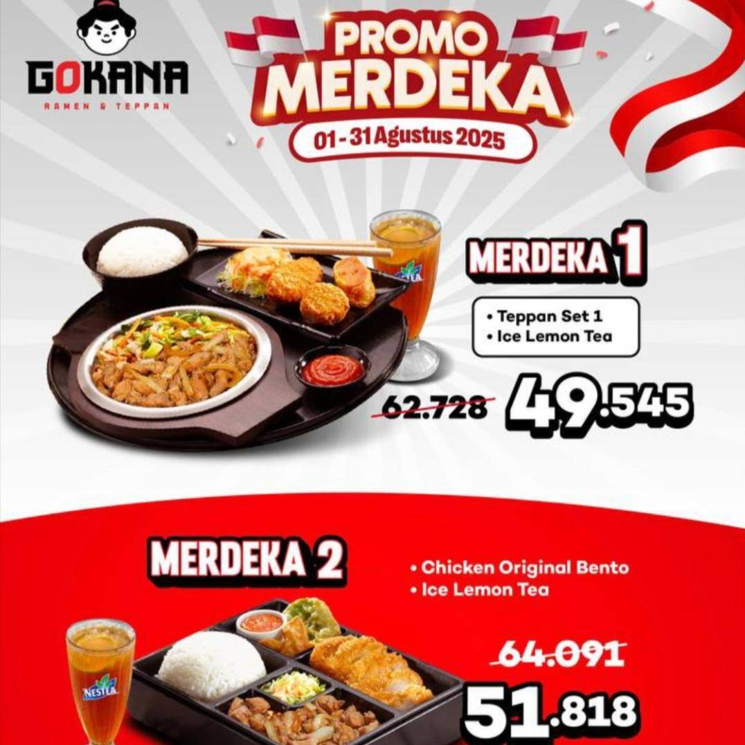 Promo Kemerdekaan dari Gokana (Instagram/gokanaresto)