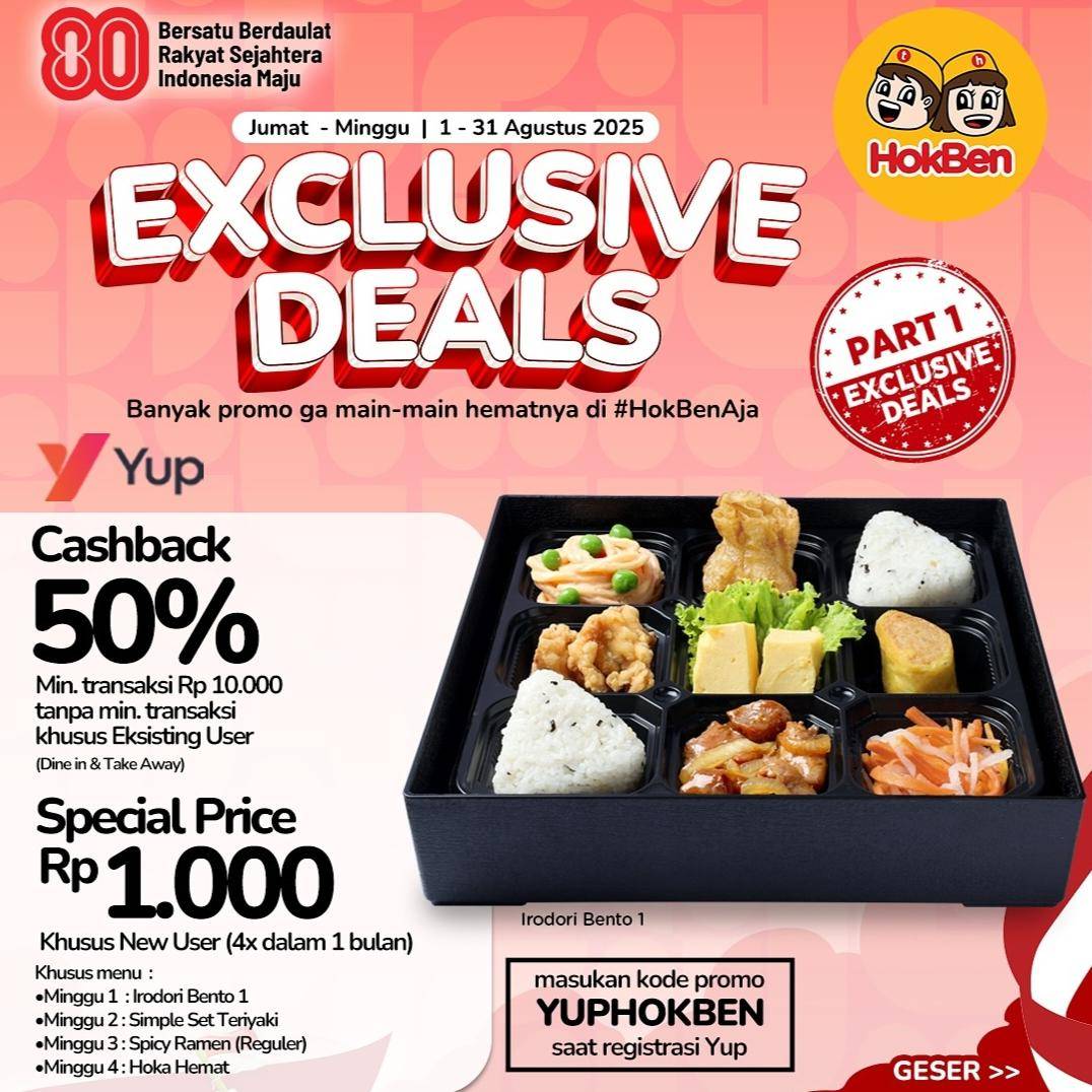 Promo Kemerdekaan dari Hokben (Instagram/hokben_id)