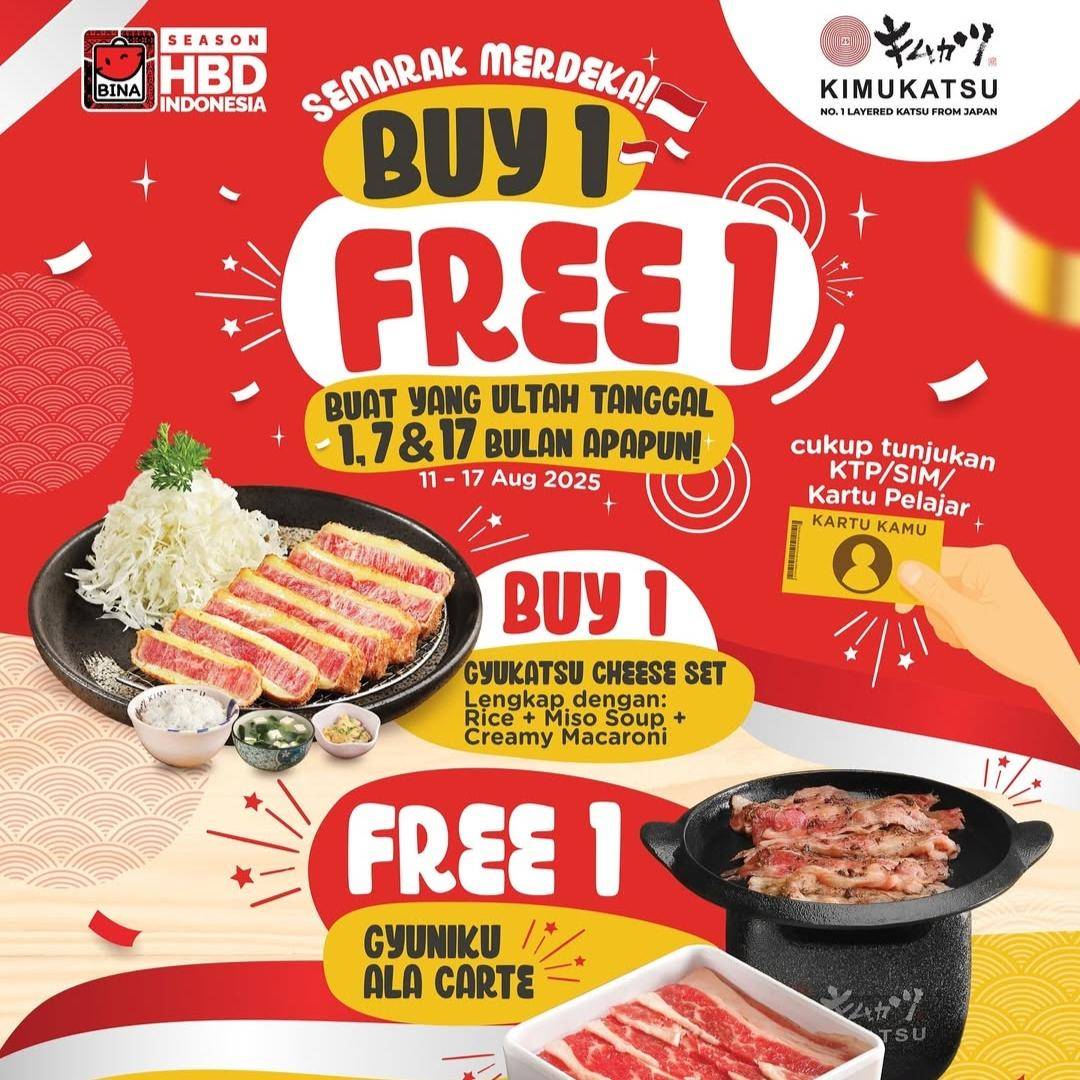 Promo Semarak Merdeka dari Kimukatsu (Instagram/kimukatsuid)