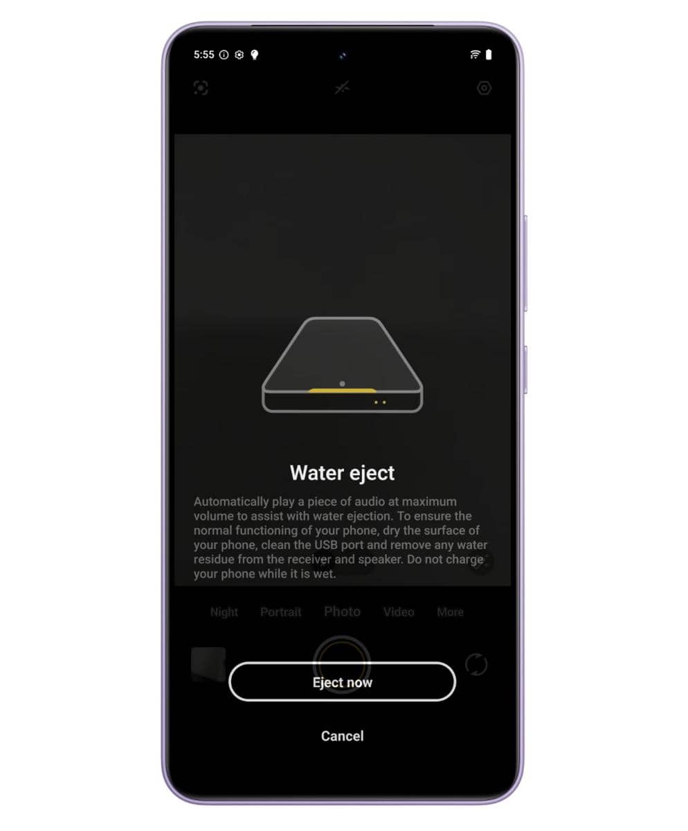 ilustrasi Water Eject di vivo Y400 4G (vivo.com)