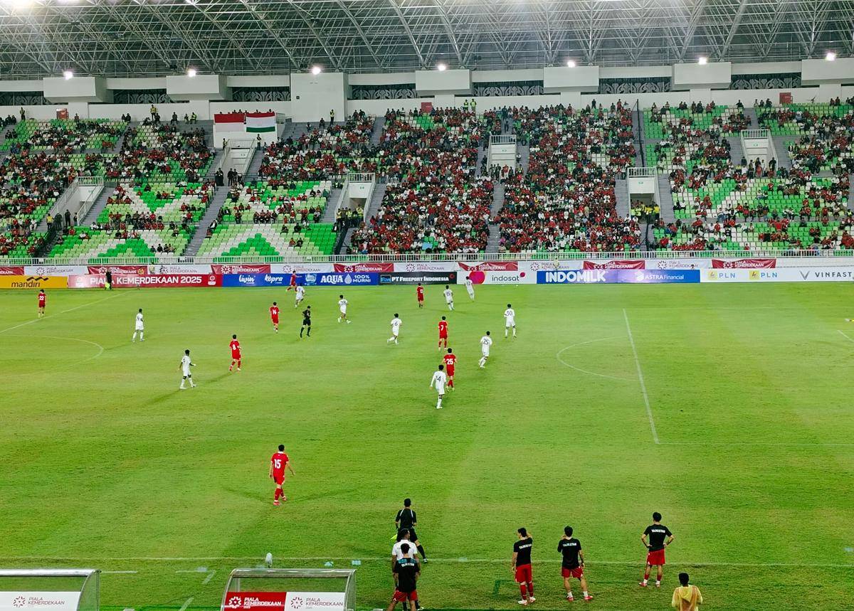 Pertandingan Timnas Indonesia U-17 melawan Tajikistan (IDN Times/Eko Agus Herianto)