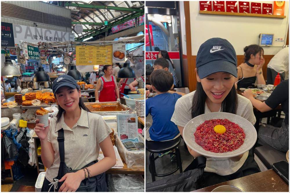 potret Haruka ke Gwangjang Market